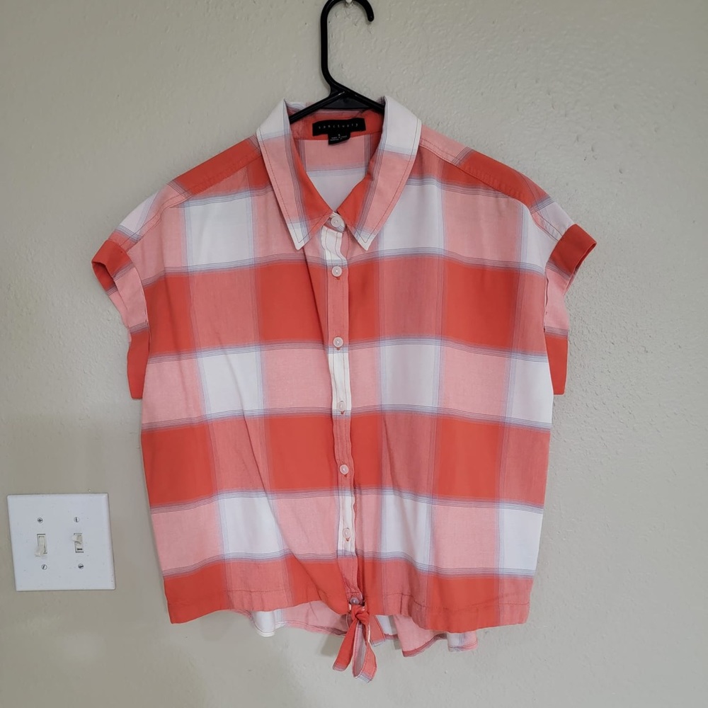 🔴 sanctuary Miles Borrego Tie Shirt Size S - Picture 5 of 9